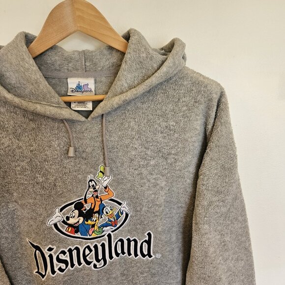 Vintage Disneyland Resort Hoodie XL Embroidered Mickey Mouse, Goofy, Donald Duck - Picture 3 of 8
